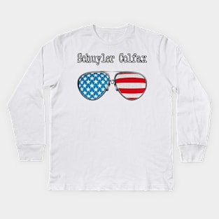 AMERICA PILOT GLASSES SCHUYLER COLFAX Kids Long Sleeve T-Shirt